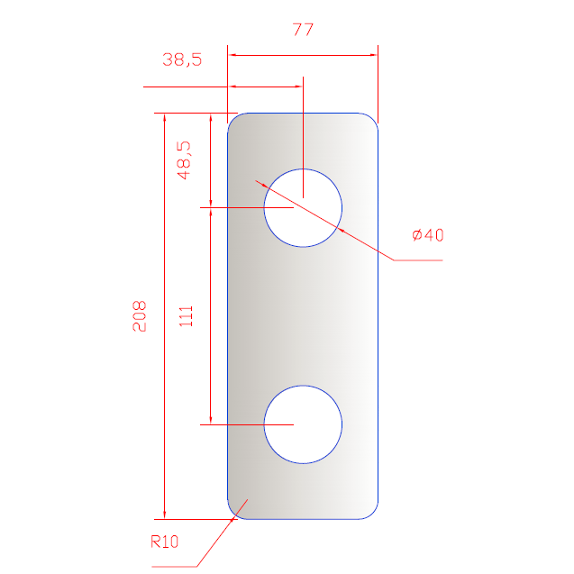 COVER PLATE 204 SATIN CHROME WIDE