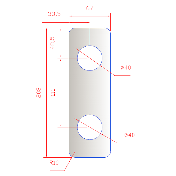 COVER PLATE 204 STAINLESS STEEL