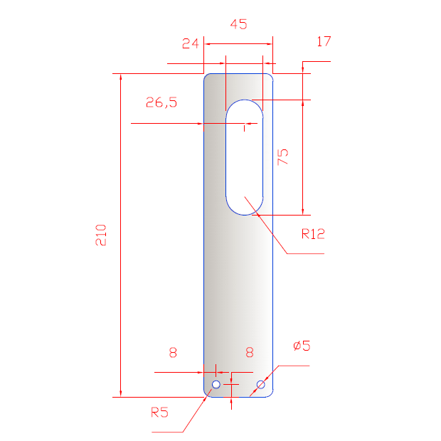 COVER PLATE 302 STAINLESS STEEL, RIGHT