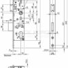 MORTISE LOCK WILKA 638N-35 RIGHT FOR FIRE DOORS