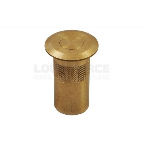 FLOOR MASKING COVER FOR FLUSH BOLT, 8 MM BRASS