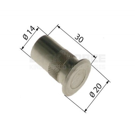 FLOOR MASKING COVER FOR FLUSH BOLT, 10 MM, NICKEL