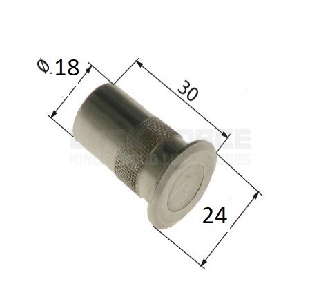 FLOOR MASKING COVER FOR FLUSH BOLT, 14 MM NICKEL