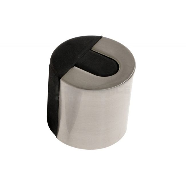 DOOR STOP 2040 STAINLESS STEEL/BLACK RUBBER