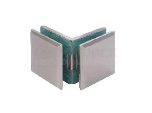 SHOWERBOX CLAMP GLASS TO GLASS 90° CDA BOLOGNA PC414 SATIN CHROME