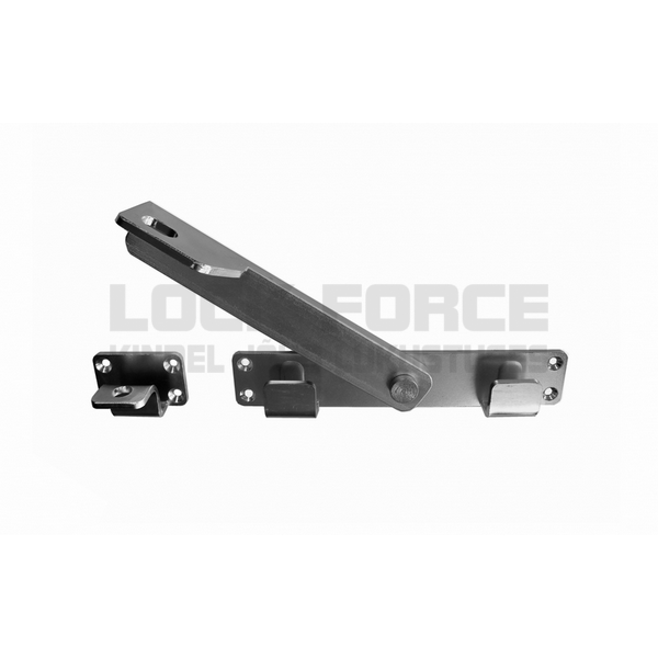 LATCH 280MM RIGHT, LOCKABLE WITH PADLOCK