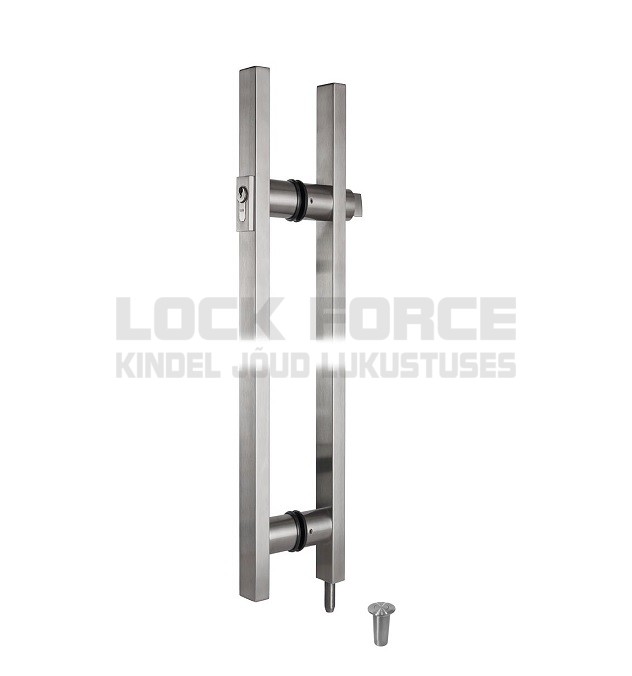 RECTANGULAR PULL HANDLE WITH LOCK CDA ANCONA SHL16SSS