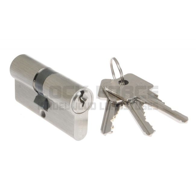 EUROPROFILE CYLINDER H6 30/30 NICKEL SATIN