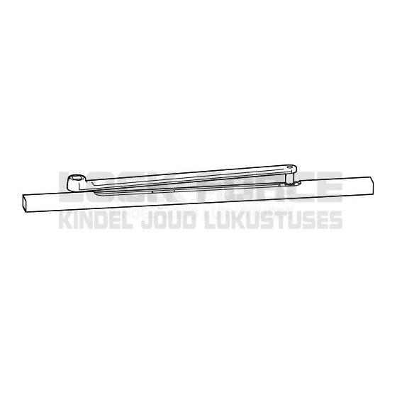 SLIDE CHANNEL SET DORMA ED100/250, SILVER