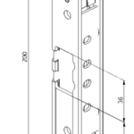 STRIKE PLATE ABLOY LP731 FE/ZL+SCR.