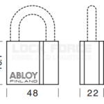 PADLOCK ABLOY PL330-100 CLASSIC