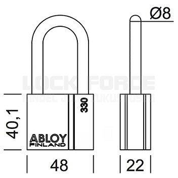 PADLOCK ABLOY PL330-50 CLASSIC