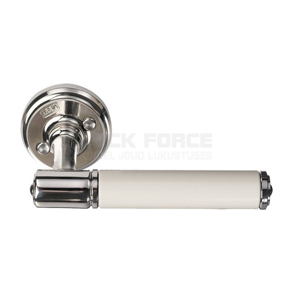 DOOR HANDLE ASSA 1930 NICKEL/WHITE