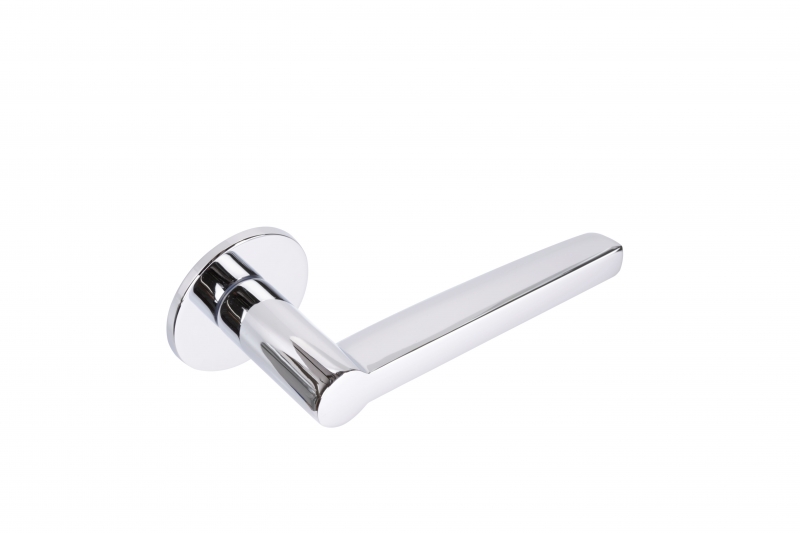 DOOR HANDLE ABLOY TUNNE 3-007 BRASS/CHROME, 40-60 MM DOOR