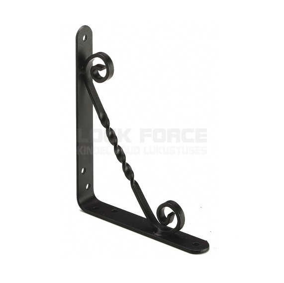 SHELF BRACKET 150×125 MM BLACK FORGED