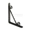 SHELF BRACKET 150×125 MM BLACK FORGED