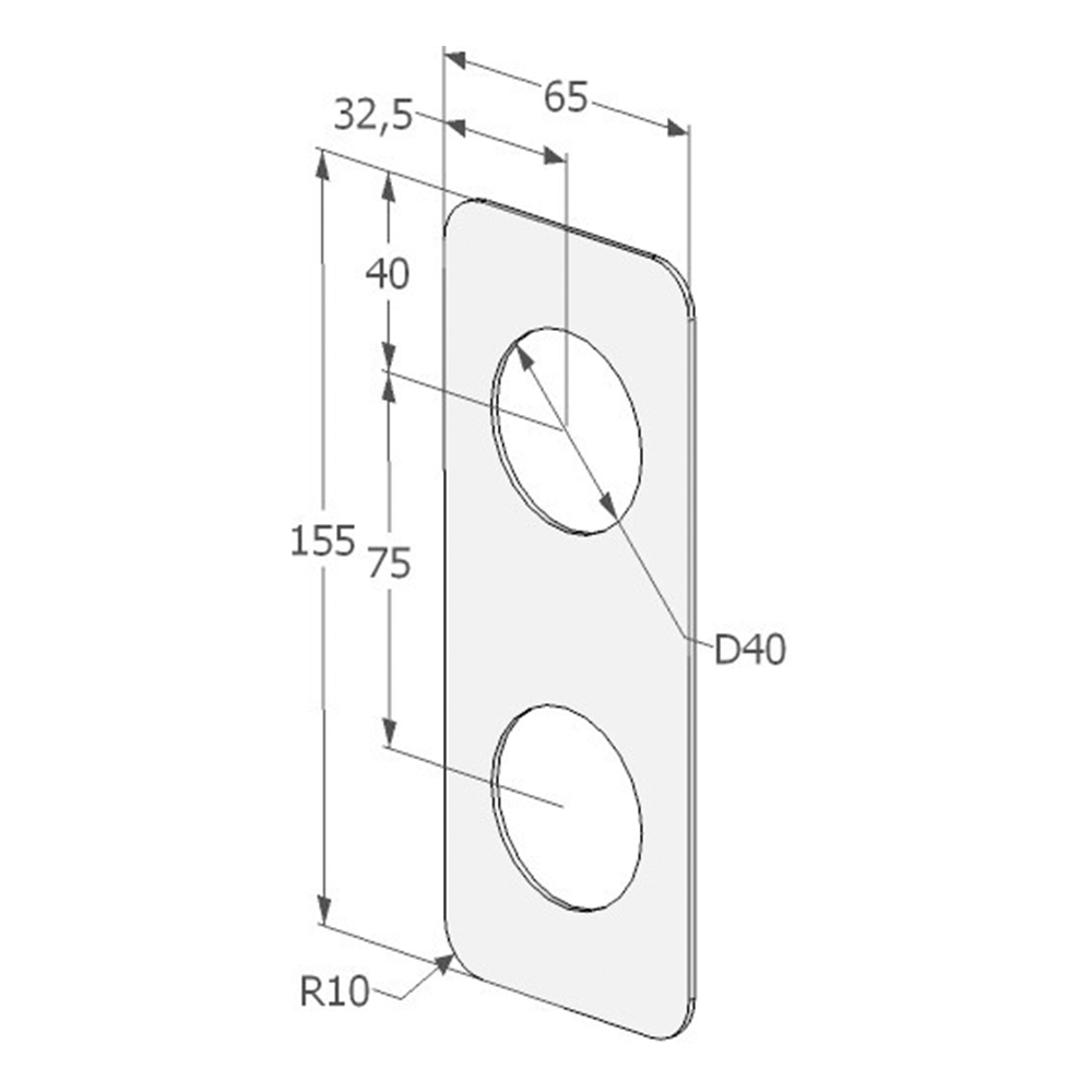 Abloy küljekatteplaat 4190