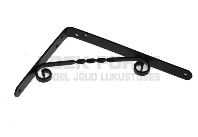 SHELF BRACKET 200×150 MM BLACK FORGED