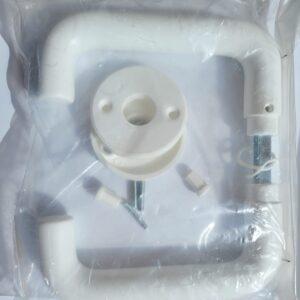 Plastikust ukselingid eurolukuraamile, valge