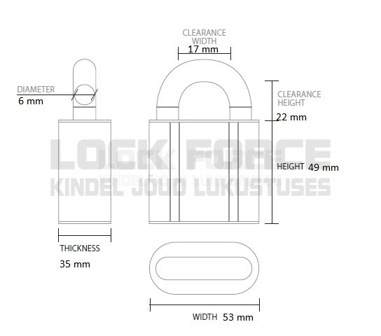 RIPPLUKK YALE Y220B/51/118/1 MUST ILMASTIKUKINDEL