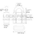 RIPPLUKK YALE Y220B/51/118/1 MUST ILMASTIKUKINDEL