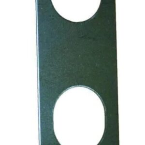 Küljekatteplaat 2 auguga 65x155mm (ABLOY-le), messing
