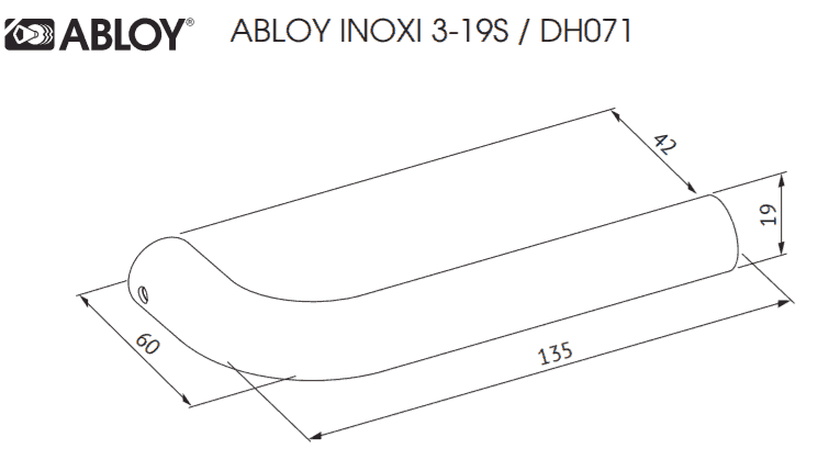 Ukselingid Abloy Inoxi 3-19S/0650