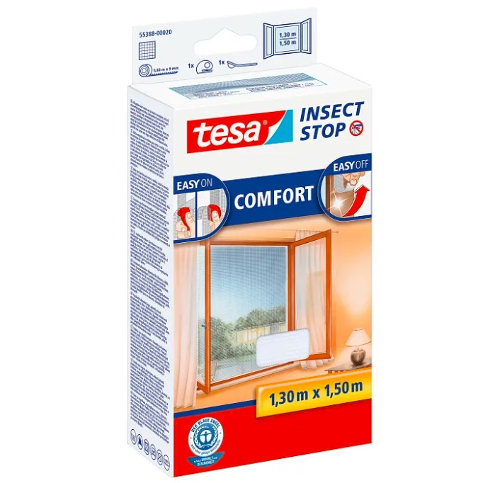 Putukavõrk tesa® Comfort aknale 1.3m x 1.5m