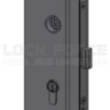 VERTICAL LOCK KEY-KEY WITH MAGNETIC LATCH COLCOM 622E10-02 SATIN ANODIZED