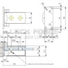 HYDRAULIC HINGE FOR SAUNA, STOP AT 0° +90° COLCOM BILOBA 8060BT-16 IMITATION POLISHED GOLD
