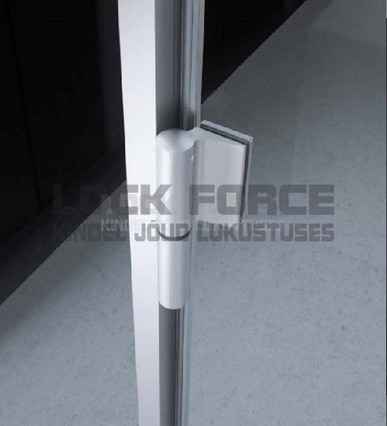 FREE HINGE WALL TO GLASS COLCOM EVO FRAME 835E10NSOL-02 SATIN ANODIZED, LEFT