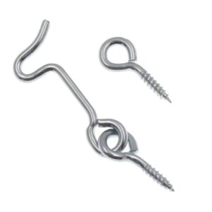 Haak 150x5mm, zn, silmusega