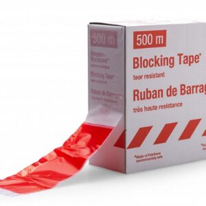 Barrikade teip punase-valge 500 meetrit rullis kastis
