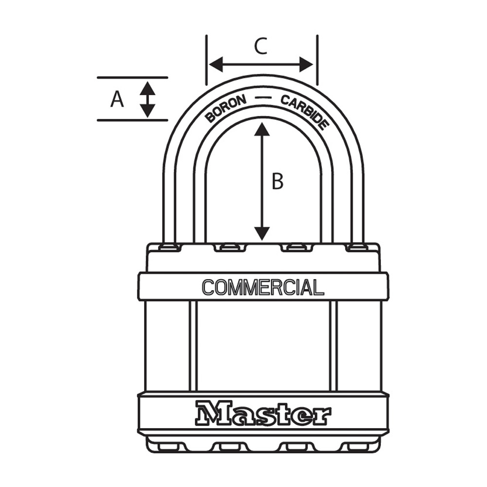 Master Lock ilmastikukindel tabalukk M1KASTS