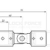 ADJUSTABLE ANGULAR CONNECTOR CDA FORLI CB01ADJ PC