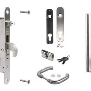 Värava lukukomplekt LOCINOX 92/35, roostevaba teras