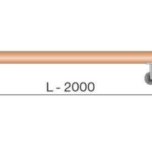 Tammepuidust käsipuu, L2000mm + 3 käsipuu hoidikut
