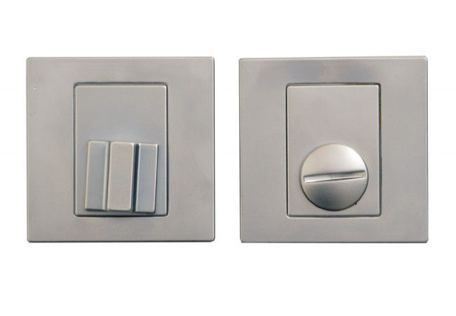 T-004-121 G6 Square WC Escutcheon Matte Chrome Turn Indicator Bathroom Privacy
