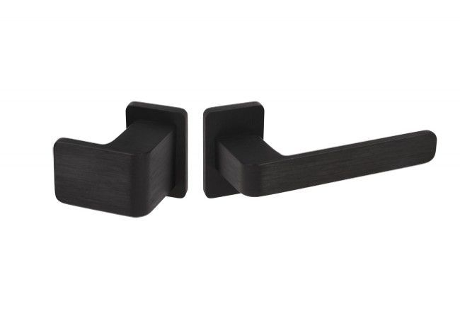 Wala H6S26P/G5S50/SK3S42G6 Handle Set Black Anodized 6mm Escutcheon Right-Handed