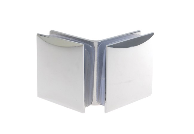 TD-862 Glass-to-Glass Connector 90° Brass Chromed 8?12mm 45kg Shower Enclosure