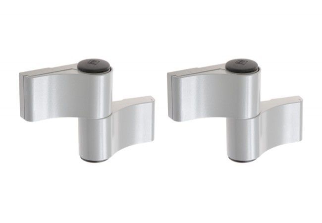 Master Dynamika L-93 mm Two-Piece Hinge for Aluminium Doors Three-Plane Adjustable Silver