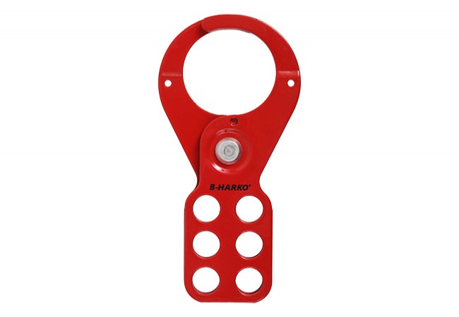 Red group lockout hasp 1.5" (38 mm) B-Harko Lockout