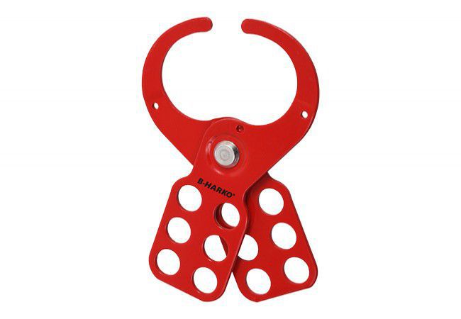 Red group lockout hasp 1.5" (38 mm) B-Harko Lockout