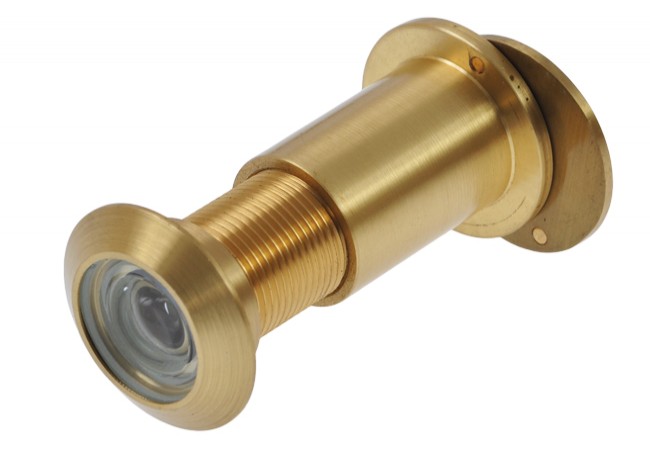 Wizjer drzwiowy fi 27 Door Viewer Satin Brass 180° Adjustable 65-90mm