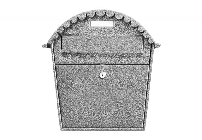 Skrzynka na listy 1s Mailbox Antique Silver Galvanized Steel Large 240x40mm Slot