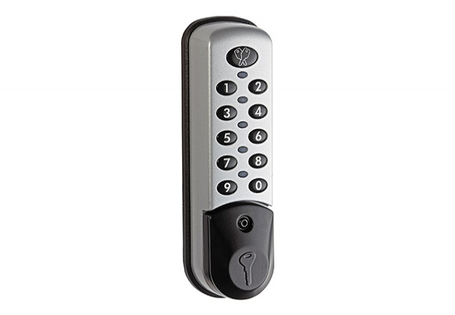 Euro-Locks 3781 Electronic Code Lock Vertical IP65 Silver 20mm Flexible User Management