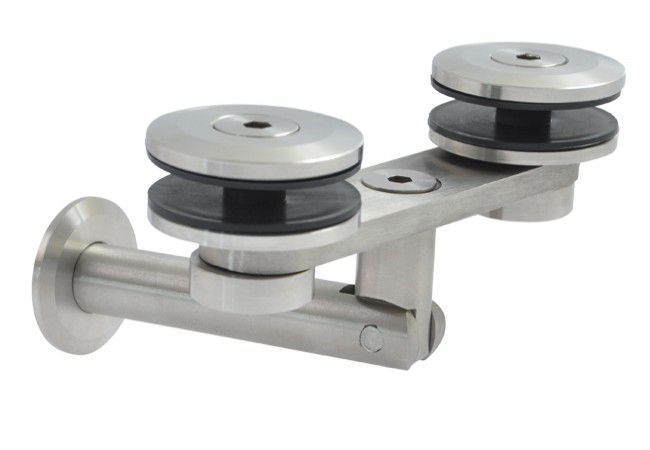 Glass Canopy Bracket 50mm Type 6 L-200mm Stainless Steel AISI 304 Pręt-Szkło