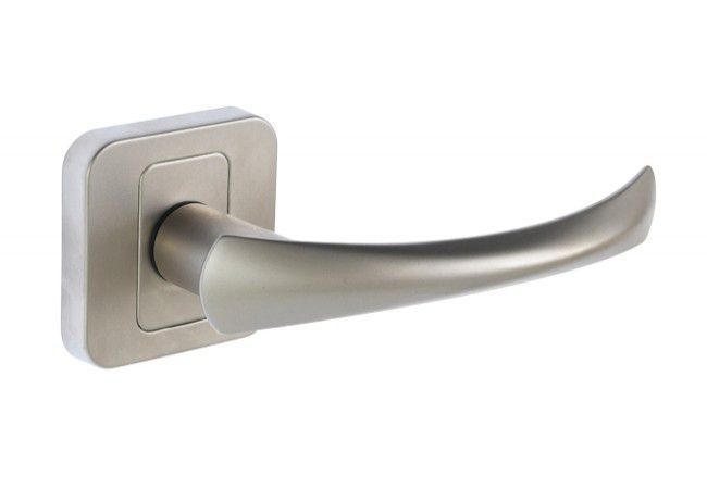 FENIKS T-701-120 G5 Door Handle Square Rose Satin Nickel Finish Interior