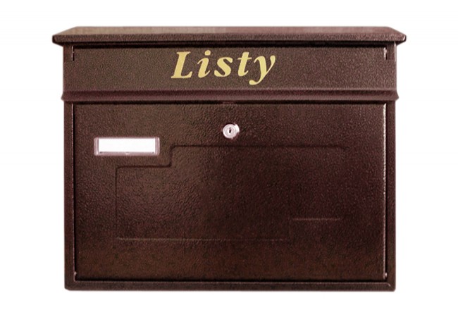 Skrzynka na listy 3 Mailbox Antique Copper Dual Slot B4 Format Wall Mount