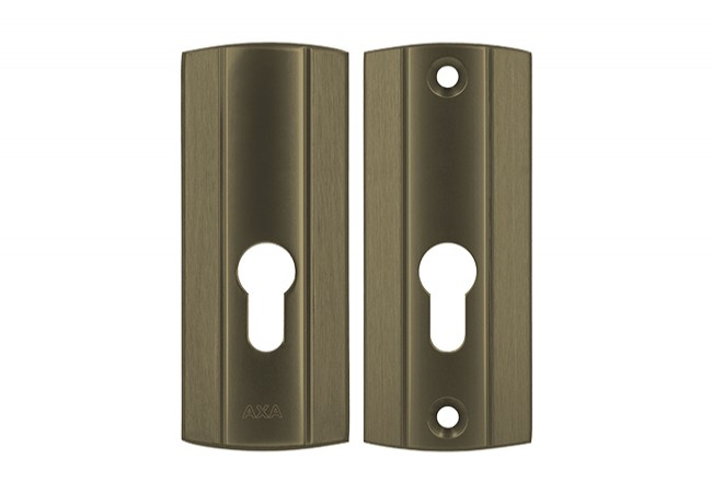 AXA PRESTIGE WB Escutcheon Set 127mm EN 1906 Class 3 Anodized F4 Old Gold